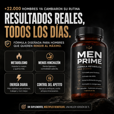 MEN PRIME® – Vuelve a sentirte firme, liviano y en control
