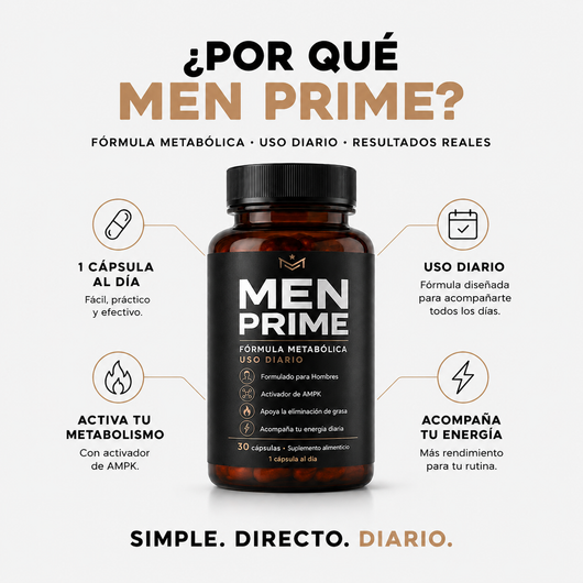 MEN PRIME® – Vuelve a sentirte firme, liviano y en control