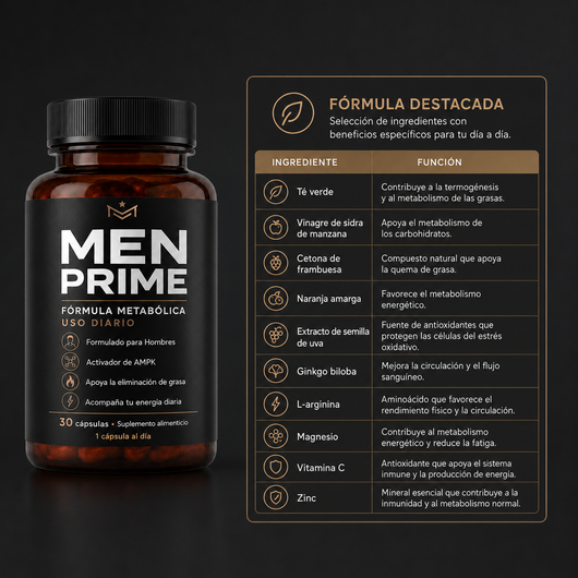 MEN PRIME® – Vuelve a sentirte firme, liviano y en control