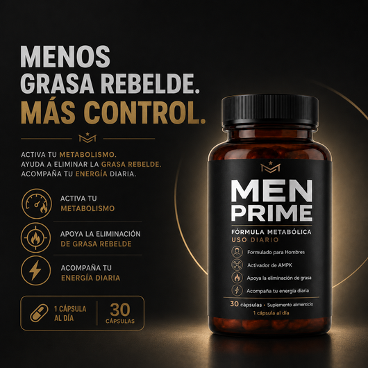 MEN PRIME® – Vuelve a sentirte firme, liviano y en control
